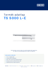 TS 5000 L-E Termék adatlap HU