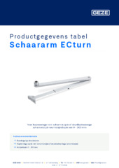 Schaararm ECturn Productgegevens tabel NL