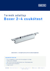 Boxer 2-4 csukótest Termék adatlap HU