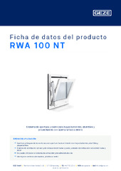 RWA 100 NT Ficha de datos del producto ES