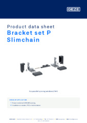 Bracket set P Slimchain Product data sheet EN