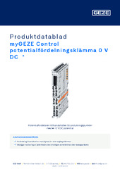 myGEZE Control potentialfördelningsklämma 0 V DC  * Produktdatablad SV