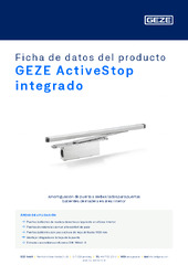 GEZE ActiveStop integrado Ficha de datos del producto ES