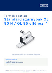 Standard szárnybak OL 90 N / OL 95 ollóhoz  * Termék adatlap HU