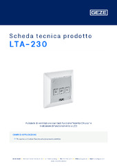LTA-230 Scheda tecnica prodotto IT