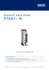 FT501--B Product data sheet EN