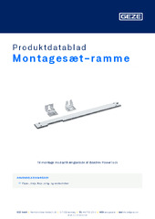 Montagesæt-ramme Produktdatablad DA
