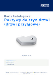 Pokrywy do szyn drzwi (drzwi przylgowe) Karta katalogowa PL