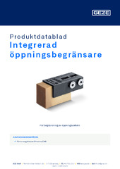 Integrerad öppningsbegränsare Produktdatablad SV