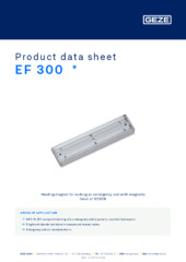 EF 300  * Product data sheet EN