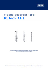 IQ lock AUT Productgegevens tabel NL