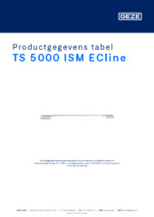 TS 5000 ISM ECline Productgegevens tabel NL