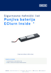 Punjiva baterija ECturn Inside  * Sigurnosno-tehnički list HR