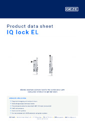 IQ lock EL Product data sheet EN