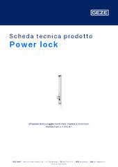 Power lock Scheda tecnica prodotto IT