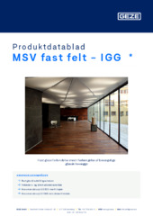 MSV fast felt - IGG  * Produktdatablad DA