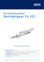 Vertikalgear Fz 101 Produktdatablad DA
