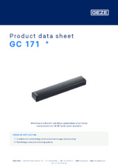 GC 171  * Product data sheet EN