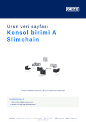 Konsol birimi A Slimchain Ürün veri sayfası TR