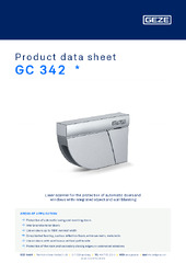 GC 342  * Product data sheet EN