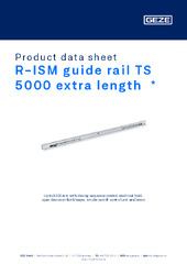 R-ISM guide rail TS 5000 extra length  * Product data sheet EN