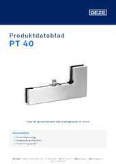 PT 40 Produktdatablad NB