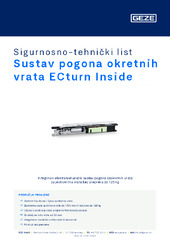 Sustav pogona okretnih vrata ECturn Inside Sigurnosno-tehnički list HR