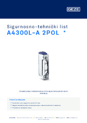 A4300L-A 2POL  * Sigurnosno-tehnički list HR