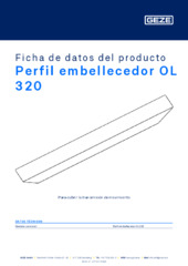 Perfil embellecedor OL 320 Ficha de datos del producto ES