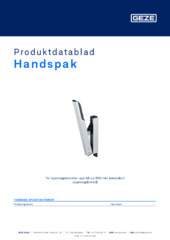 Handhebel OL 320, Hub 70 Produktdatablad SV