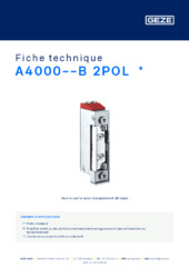 A4000--B 2POL  * Fiche technique FR