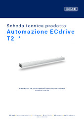 Automazione ECdrive T2  * Scheda tecnica prodotto IT