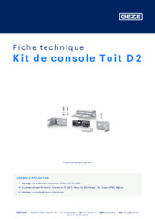 Kit de console Toit D2 Fiche technique FR