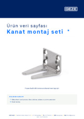 Kanat montaj seti  * Ürün veri sayfası TR