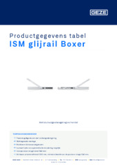 ISM glijrail Boxer Productgegevens tabel NL