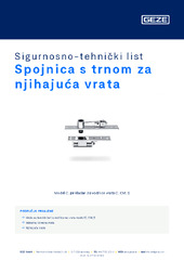 Spojnica s trnom za njihajuća vrata Sigurnosno-tehnički list HR
