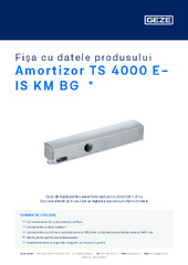 Amortizor TS 4000 E-IS KM BG  * Fișa cu datele produsului RO