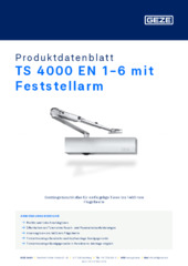 TS 4000 EN 1-6 mit Feststellarm Produktdatenblatt DE