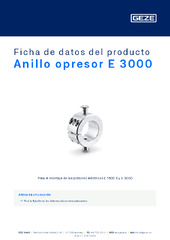 Anillo opresor E 3000 Ficha de datos del producto ES