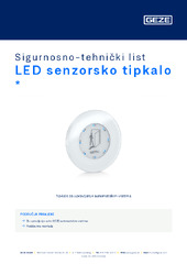LED senzorsko tipkalo  * Sigurnosno-tehnički list HR