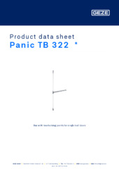 Panic TB 322  * Product data sheet EN