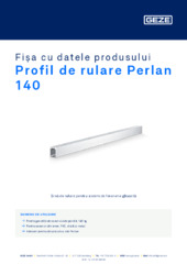 Profil de rulare Perlan 140 Fișa cu datele produsului RO