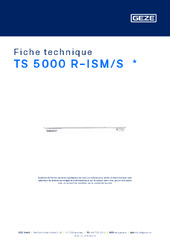TS 5000 R-ISM/S  * Fiche technique FR