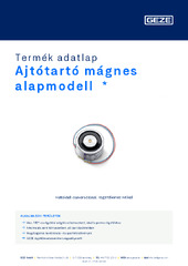 Ajtótartó mágnes alapmodell  * Termék adatlap HU