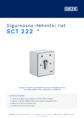 SCT 222  * Sigurnosno-tehnički list HR