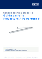 Guida carrello Powerturn / Powerturn F Scheda tecnica prodotto IT