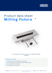 Milling fixture  * Product data sheet EN