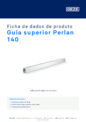 Guia superior Perlan 140 Ficha de dados de produto PT