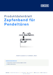 Zapfenband für Pendeltüren Produktdatenblatt DE