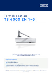 TS 4000 EN 1-6 Termék adatlap HU